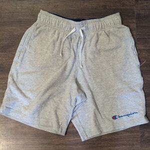 Champion Unisex Athletic Light Gray Long Shorts